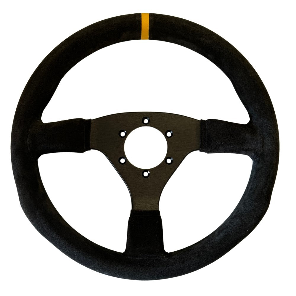 Steering Wheel X5 Poly - Black Leather - STEERING WHEELS - Simoni Racing
