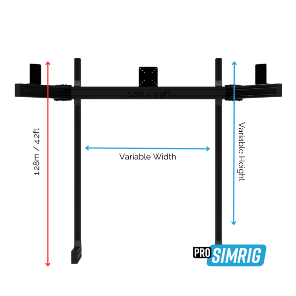 Sim Racing Rig Monitor Stand Monitor Stand - Triple Monitors (PRO SIMRIG) β Race Anywhere